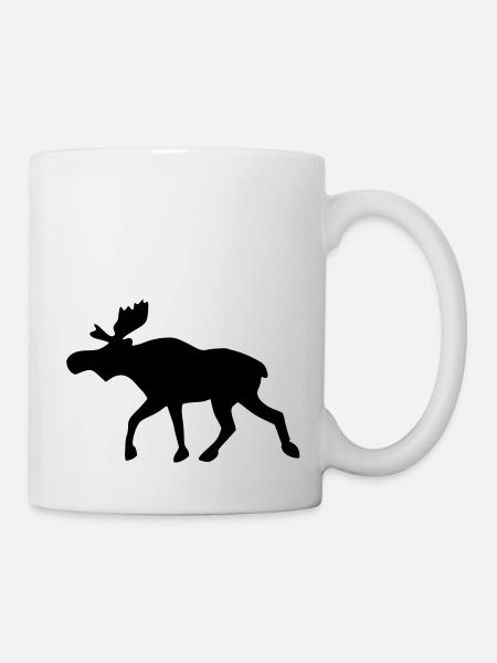Elch - Tasse - Weiß