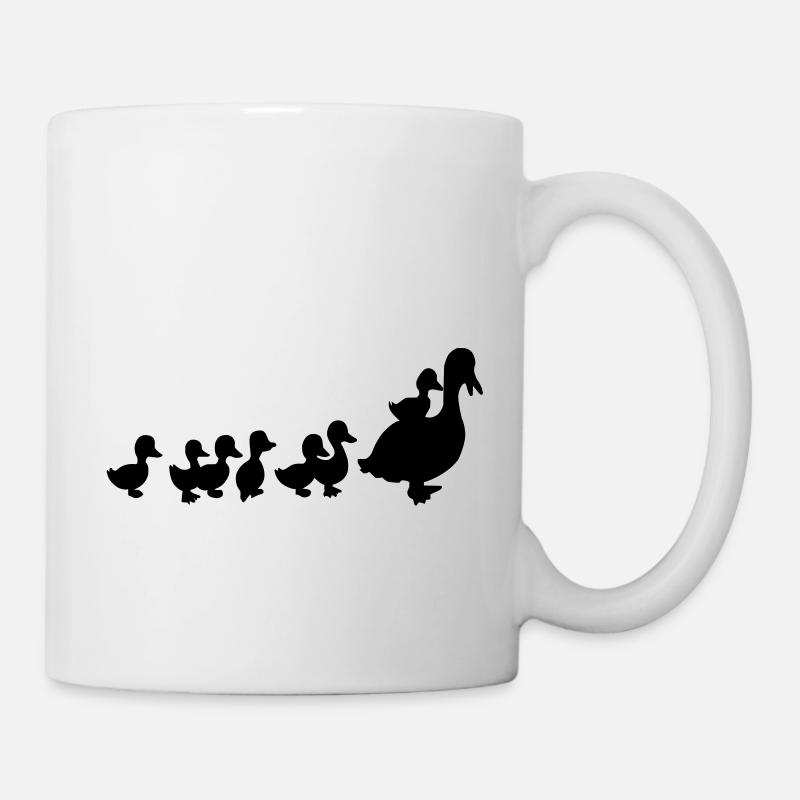 Enten-Familie - Tasse - Weiß