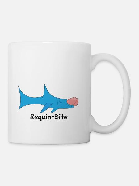 Hai-Biss - Tasse - Weiß