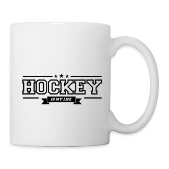 hockey_is_my_life_f1 - Mug blanc - blanc - Droite