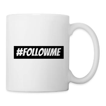 Suivez-moi Hahstag | Venez avec - Mug blanc - blanc - Droite
