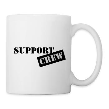 support crew - Mug blanc - blanc - Droite