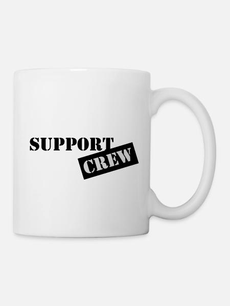 support crew - Tasse - Weiß