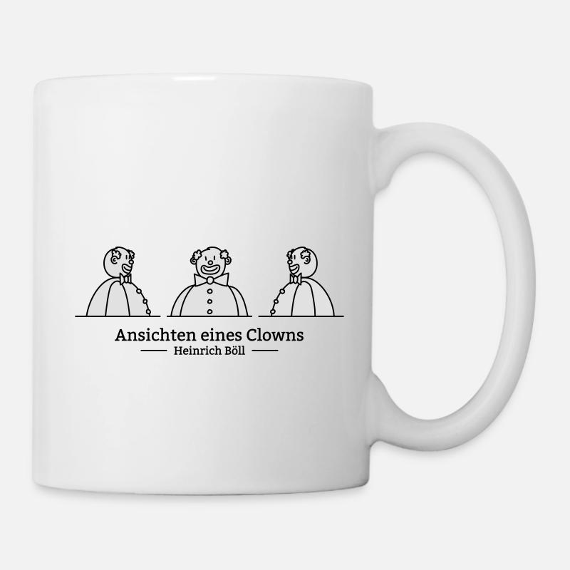 Ansichten eines Clowns (zweifarbig) - Tasse - Weiß