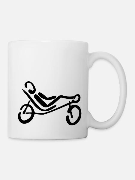 Recumbent Bicycle - Mug - white