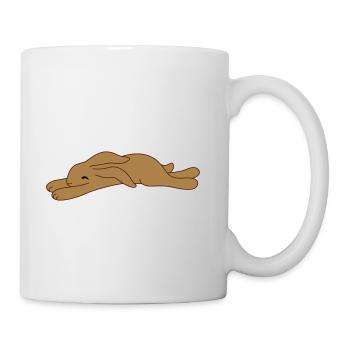 müdes Häschen - Tasse - Weiß - Rechts