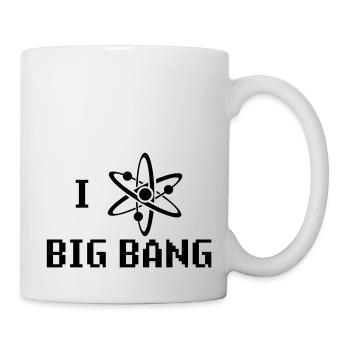 I heart big bang - Mug blanc - blanc - Droite