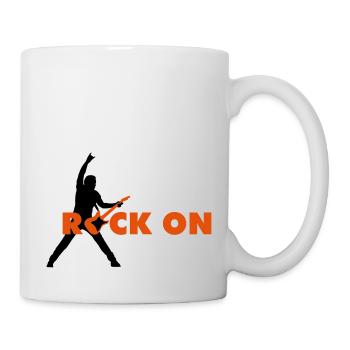 rock_on_b_2c - Mug blanc - blanc - Droite