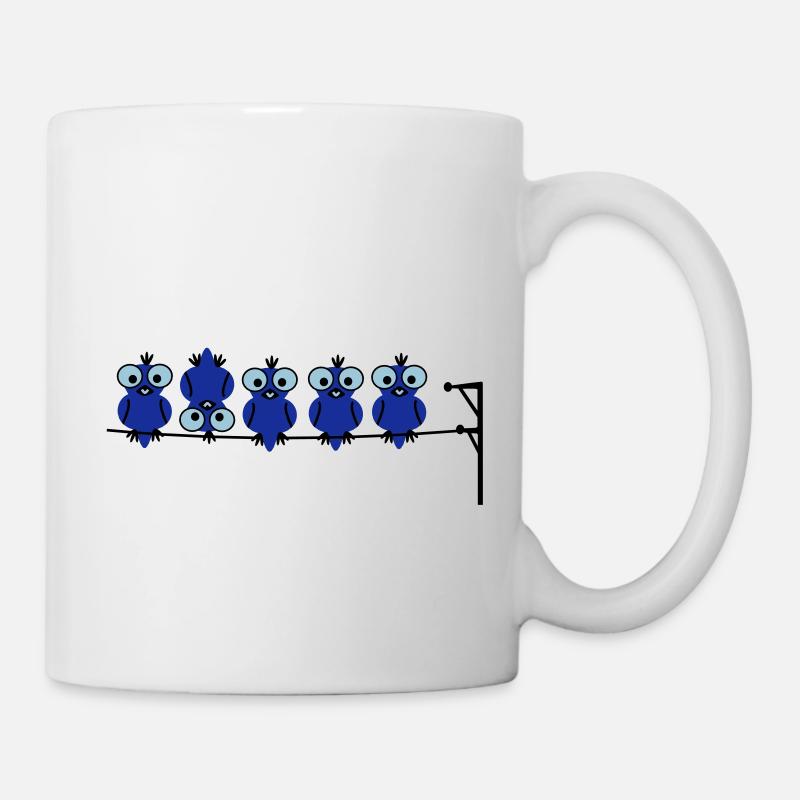 Vogel Kopf - Tasse - Weiß