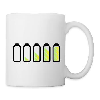 battery_loading - Mug blanc - blanc - Droite