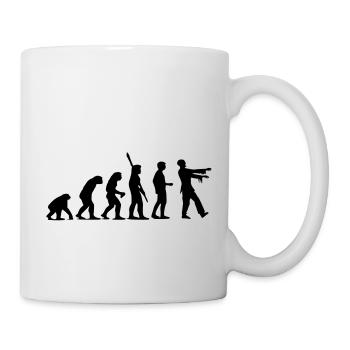 Zombie Evolution (monochrome) - Mug - white - Right