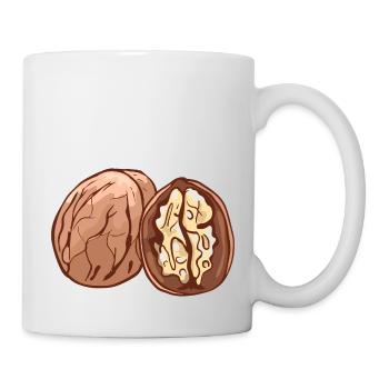 Real walnut nuts nut walnutwalnuts - Mug - white - Right