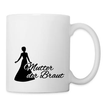 Mutter der Braut - Tasse - Weiß - Rechts