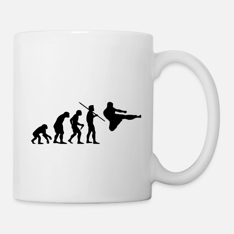 Evolution of Man - Martial Arts - Mug - white
