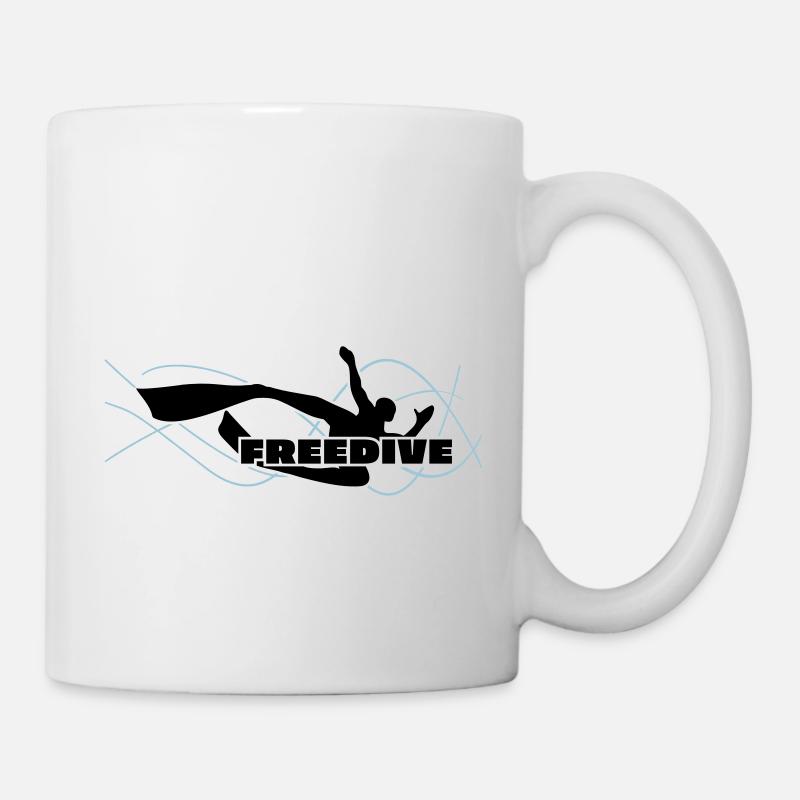 Bi-Fin Freedive Apnea - Mug - white