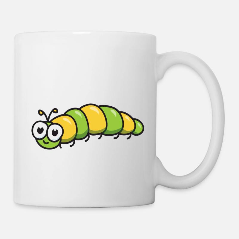 Raupe - Tasse - Weiß