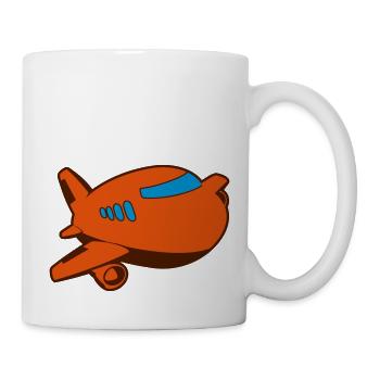 Flugzeug - Tasse - Weiß - Rechts
