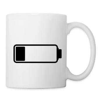 battery_empty__f1 - Mug blanc - blanc - Droite