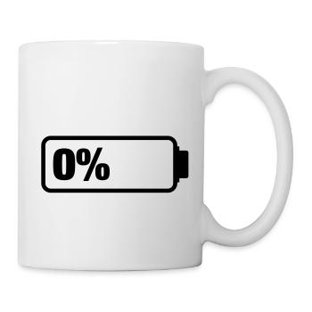 battery_empty_1__f1 - Mug blanc - blanc - Droite