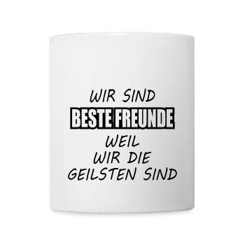 Beste Freunde - Tasse - Weiß - Vorne
