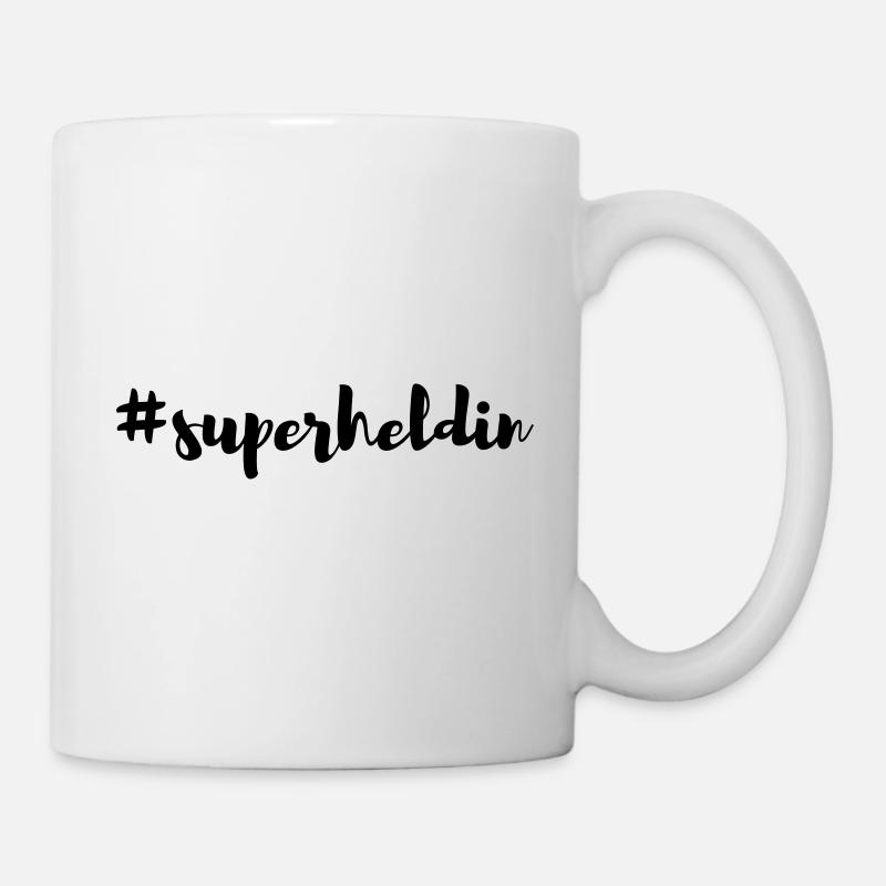 #superheldin - Mug blanc - blanc