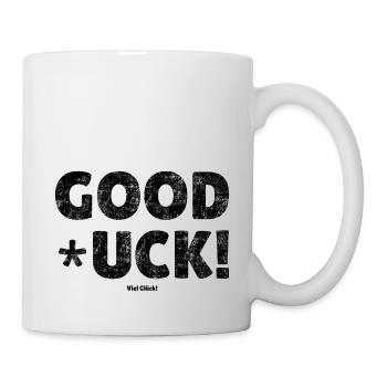 Good *! luck saying in German: Good luck! - Mug - white - Right