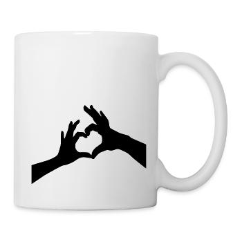Fingerherz - Tasse - Weiß - Rechts