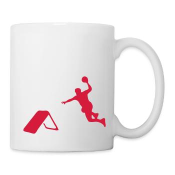 tchoukball silhouette ombre shadow9 but - Mug blanc - blanc - Droite