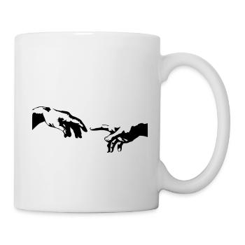 Main de la peinture chapelle sixtine - Mug blanc - blanc - Droite
