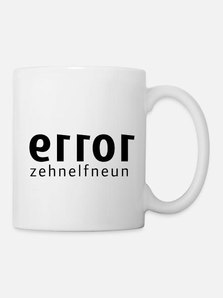 error-zehnelfneun - Tasse - Weiß