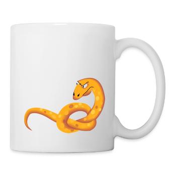 Schlange - Tasse - Weiß - Rechts