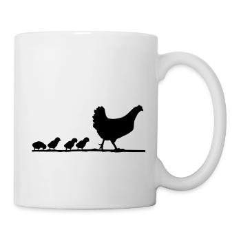 chicken_family__f1 - Mug blanc - blanc - Droite