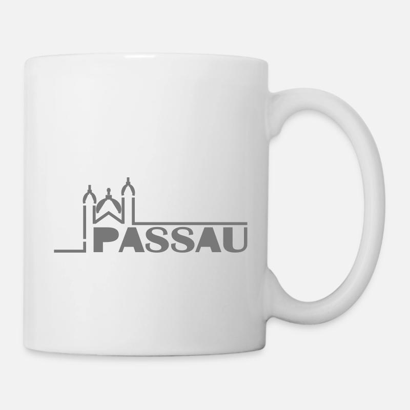 Passau Silhouette - Tasse - Weiß