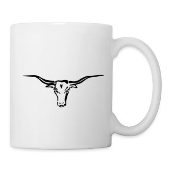texas longhorn - Tasse - Weiß - Rechts