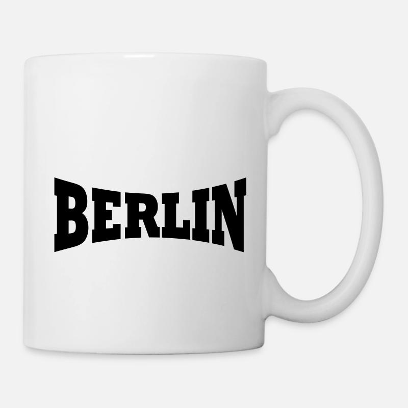 Berlin Schriftzug - Tasse - Weiß