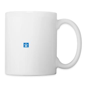 Die beste Route der A1 Bremen Hamburg Geschenk - Tasse - Weiß - Rechts