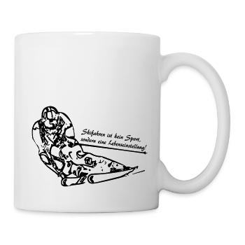 Skiing is a way of life! - Mug - white - Right