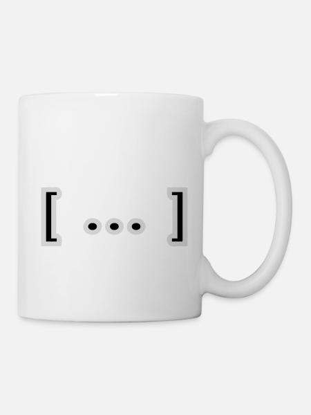 Klammer Punkte - Tasse - Weiß