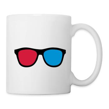 3D-Brillen - Tasse - Weiß - Rechts