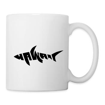 Hawaii shark surf logo - Mug - white - Right