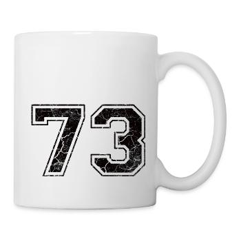 Paie 73 in Grunge Look - Mug blanc - blanc - Droite