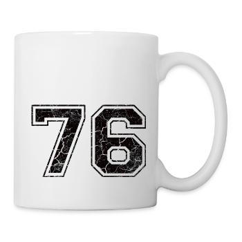 Paie 76 in Grunge Look - Mug blanc - blanc - Droite