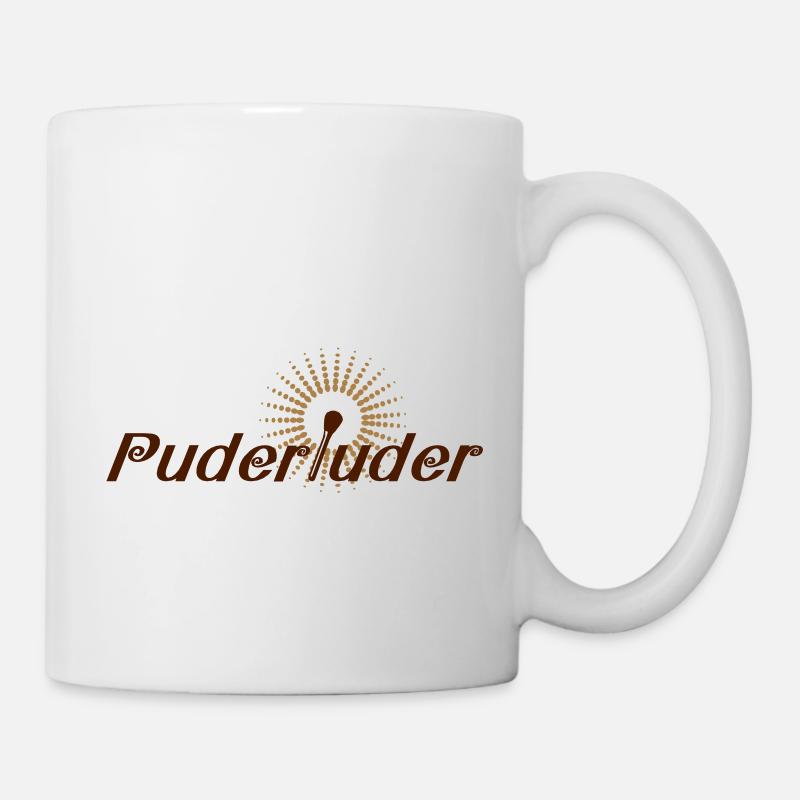 Puderluder (2-farbig) / Styling / Friseur / - Tasse - Weiß