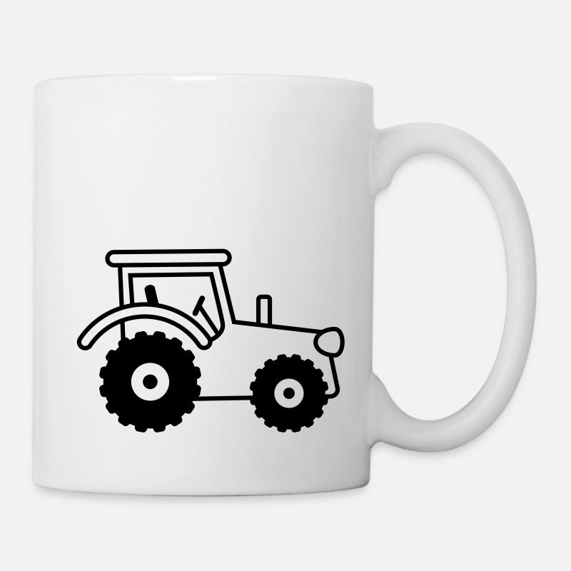 tractor - Tasse - Weiß