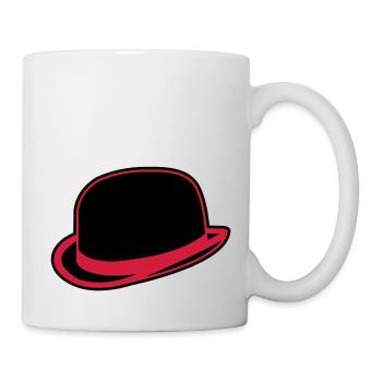 Horrorshow Orange Bowler Hat Melone Hut Clown Alex - Tasse - Weiß - Rechts