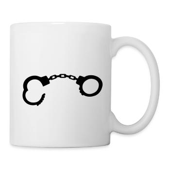 handschellen__f1 - Tasse - Weiß - Rechts