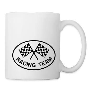 Racing Team, monochrome - Mug - white - Right
