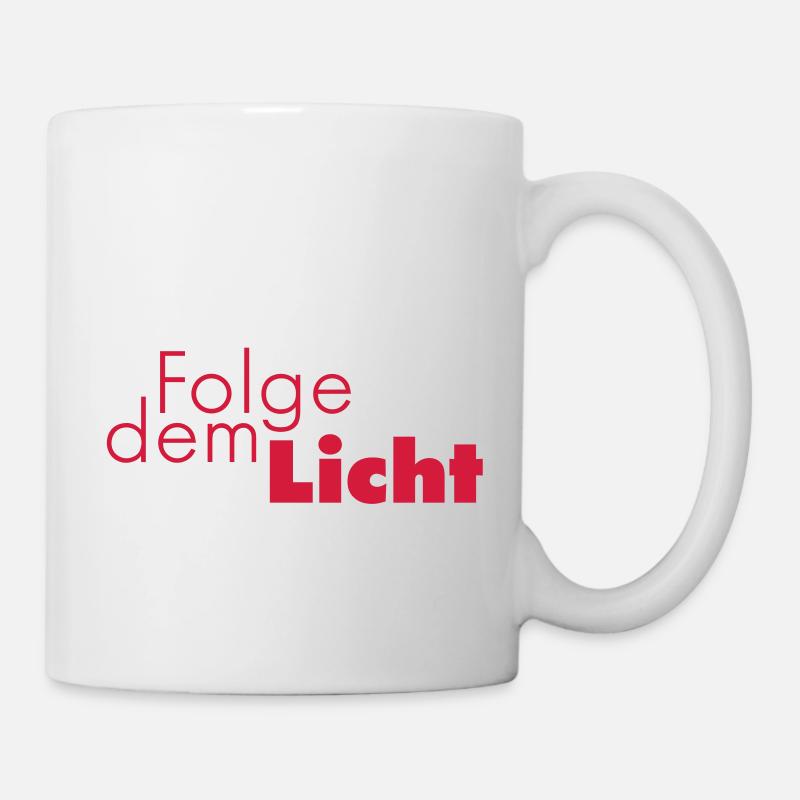 Suivez la lumière - Mug blanc - blanc