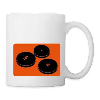petit2 Puck Brettspiel Club-Logo - Tasse - Weiß - Rechts