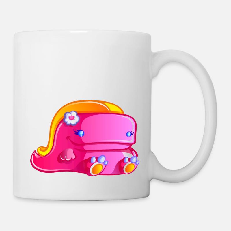 Fleurette le dinosaure - Mug blanc - blanc